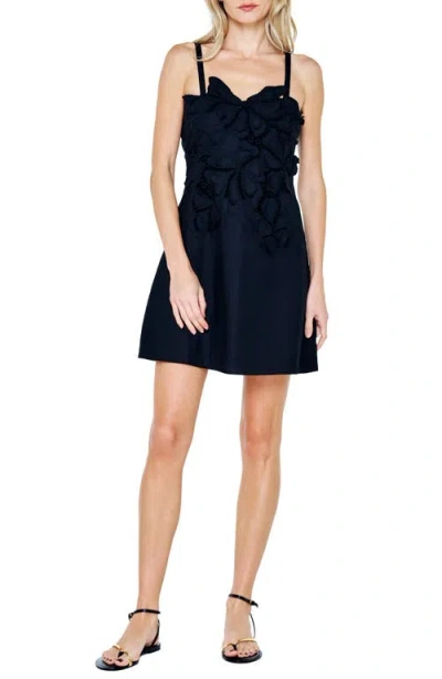 Ciebon Lucielle Eyelet Minidress In Blue