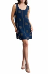 CIEBON CIEBON MISELLIA BEADED SLEEVELESS DRESS