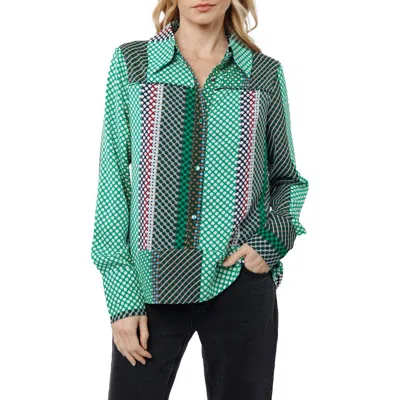 Ciebon Ravia Print Top In Multi