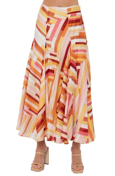 Ciebon Roese Maxi Skirt In Multi