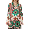 Ciebon Sassa Floral Long Sleeve Top In Multi