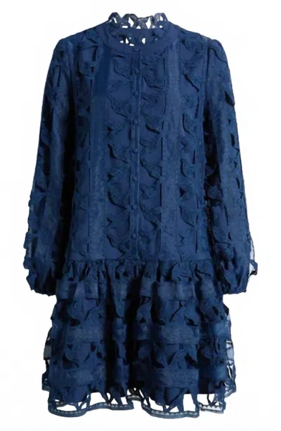 Ciebon Women's Hummingbird Mini Dress In Navy In Blue