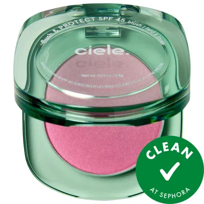 Ciele Flush & Protect Spf 45+ Powder Blush Chill 0.13 Oz/3.8 G In Blue