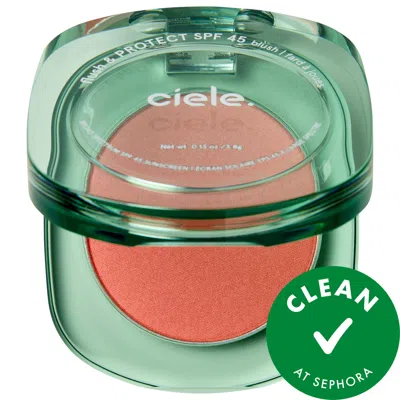 Ciele Flush & Protect Spf 45+ Powder Blush Crush 0.13 Oz/3.8 G In Purple