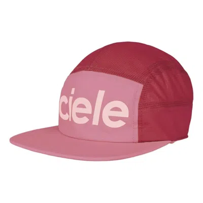 Ciele Gocap Comp Century Moisture Wicking Running Cap 'deco Rose Merlot' In Deco Rose/merlot