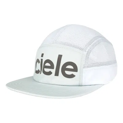 Ciele Gocap Comp Century Moisture Wicking Running Cap 'light Grey White' In Light Grey/white