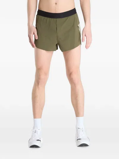 Ciele Logo-waistband Running Shorts In Green