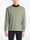 Ciele Mockneck Patterned Sweater In Gray