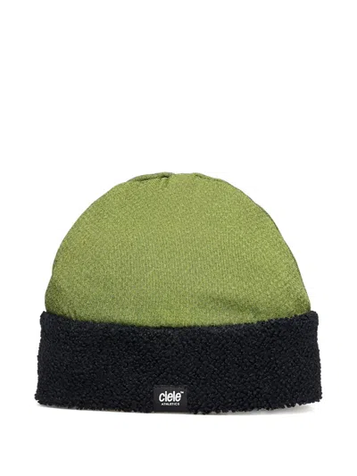 Ciele Panelled Beanie Hat In Green