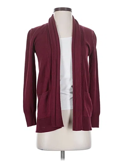 Pre-owned Cielo Cardigan Sweater In Burgundy