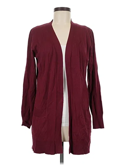 Pre-owned Cielo Cardigan Sweater In Burgundy