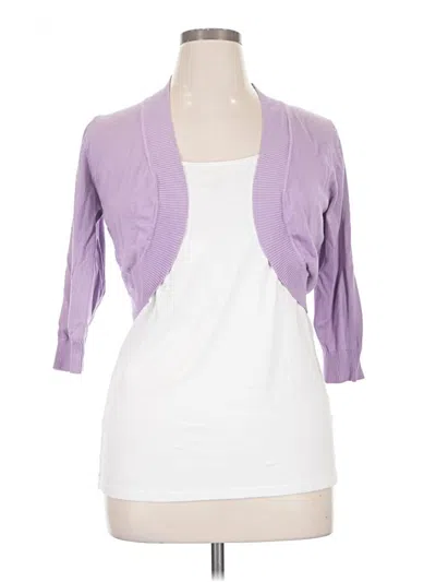 Pre-owned Cielo Cardigan Sweater In Purple
