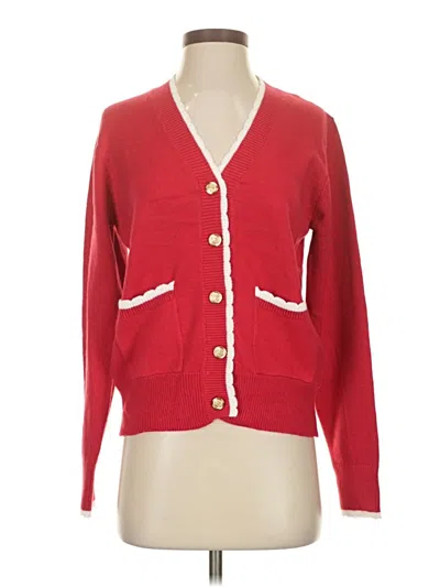 Pre-owned Cielo Cardigan Sweater In Red