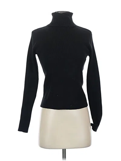 Pre-owned Cielo Long Sleeve Turtleneck In Black