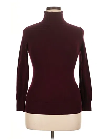 Pre-owned Cielo Long Sleeve Turtleneck In Burgundy