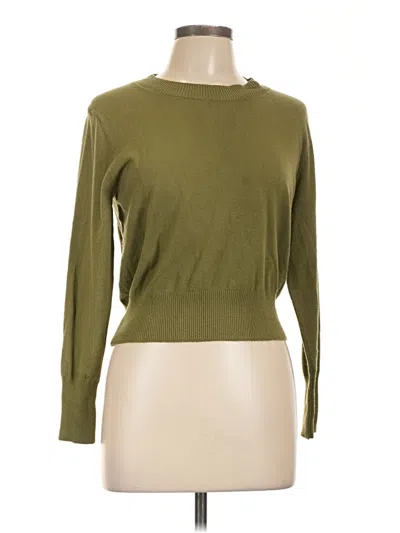 Pre-owned Cielo Pullover Sweater In Green