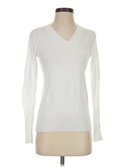 Pre-owned Cielo Pullover Sweater In White