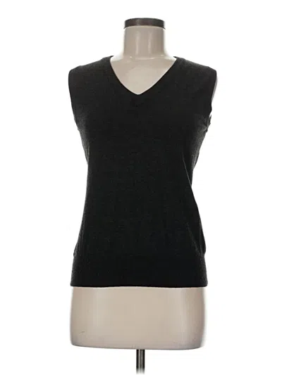 Pre-owned Cielo Sleeveless Top Black V Neck Tops
