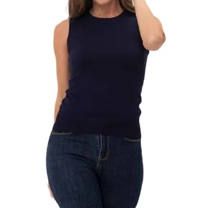 Cielo Sweater Vest In Navy In Multi