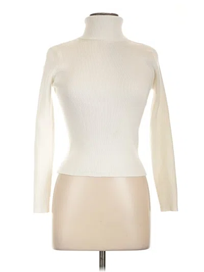 Pre-owned Cielo Turtleneck Sweater In Ivory
