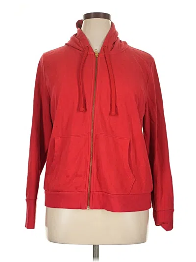 Pre-owned Cielo Zip Up Hoodie In Red