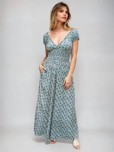 Cienna Asha Rosa Jumpsuit In Green Multi