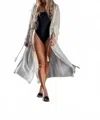 Cienna Athena Beach Cover Up In Natural In White