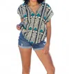Cienna Clare Vibrant Top In Bondi In Multi