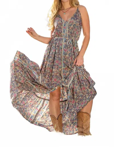 Cienna Peyton Pocket Maxi Dress In Multi