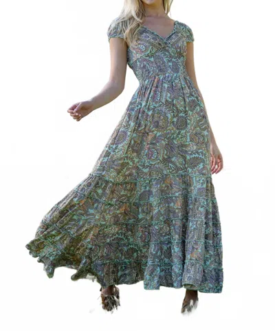 Cienna Yasmin Rosa Maxi Dress In Multi