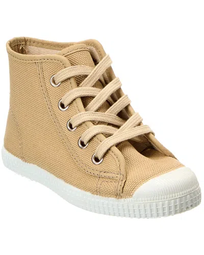 Cienta Kids' Canvas High-top Sneaker In Neutral
