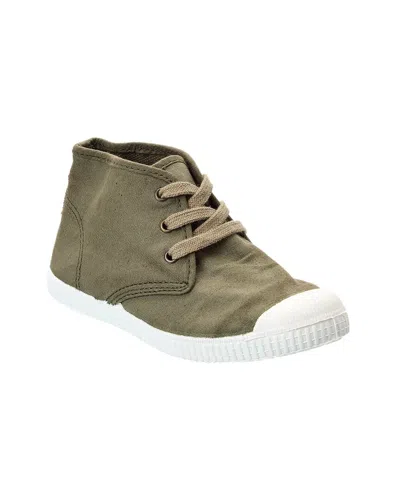 Cienta Kids' Canvas Sneaker In Green