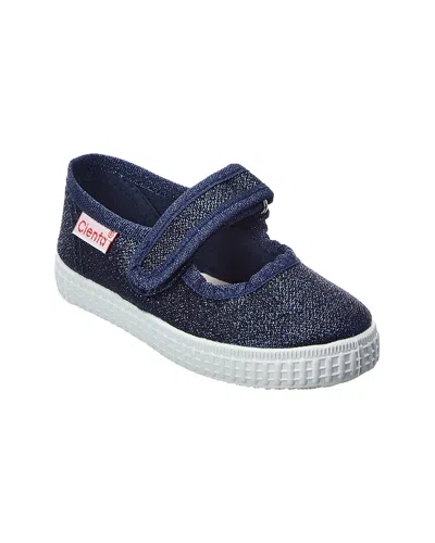 Cienta Kids' Flats Toddler Purple Glitter Canvas Slip On Comfort Mary Jane Jobb1678