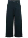 Cigala's Cropped Blue Wide-leg Pants