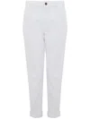 Cigala's Stretch-cotton Cropped Jeans In White