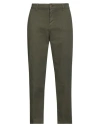Cigala's Woman Pants Military Green Size 32 Cotton, Elastane