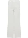 Cigala's Wide-leg White Pants With High Waist In Beige