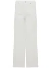 Cigala's Wide-leg White Pants With High Waist In White