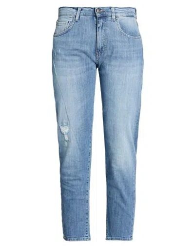 Cigala's Woman Jeans Blue Size 30 Cotton, Elastane