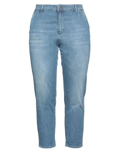 Cigala's Woman Jeans Blue Size 31 Cotton, Elastane