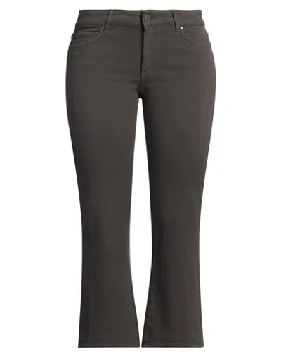 Cigala's Woman Jeans Dark Brown Size 32 Lyocell, Cotton, Elastane