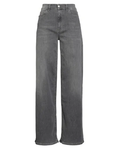 Cigala's Woman Jeans Grey Size 30 Cotton, Elastomultiester, Elastane In Gray