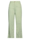 Cigala's Woman Jeans Light Green Size 30 Cotton, Linen, Tencel, Elastane