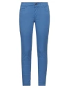 Cigala's Woman Pants Azure Size 30 Cotton, Modal, Elastane In Blue