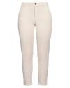 Cigala's Woman Pants Beige Size 29 Lyocell, Cotton, Elastane