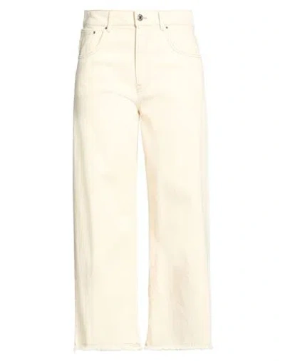 Cigala's Woman Pants Beige Size 30 Cotton, Elastomultiester, Elastane In Neutral