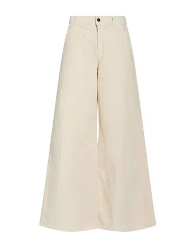 Cigala's Woman Pants Beige Size 31 Cotton, Elastane In Sand