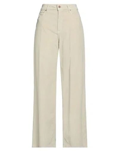 Cigala's Woman Pants Beige Size 32 Cotton, Modal, Polyester, Elastane In Neutral