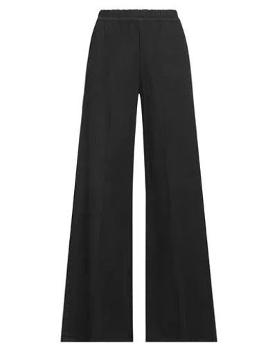 Cigala's Woman Pants Black Size 32 Cotton, Linen, Tencel, Elastane