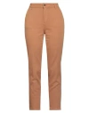 Cigala's Woman Pants Camel Size 25 Lyocell, Cotton, Elastane In Beige